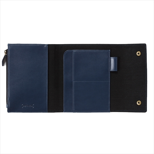 ナカバヤシ my focus/パスポートケース/ネイビー MY-PC-001N