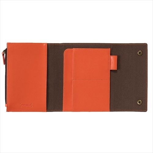 ナカバヤシ my focus/パスポートケース/オレンジ MY-PC-001OR