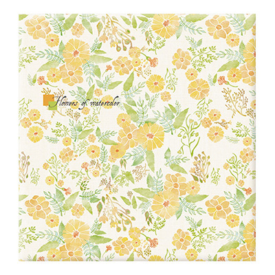 ナカバヤシ フヤスアルバム 10L / ビス式 / 白台紙10枚 10L-1208 フラワー オブ ウォーターカラー