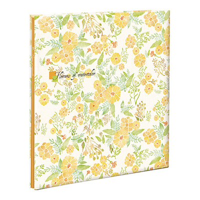 ナカバヤシ フヤスアルバム 10L / ビス式 / 白台紙10枚 10L-1208 フラワー オブ ウォーターカラー