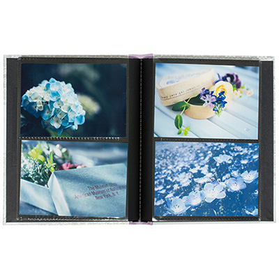 ナカバヤシ フォトランクシリーズ ウィンドウカバーアルバム L判2段80枚収納 ア-FTPW-L-204-V バイオレット