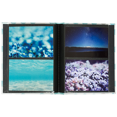 ナカバヤシ フォトランクシリーズ ウィンドウカバーアルバム L判2段80枚収納 ア-FTPW-L-206-B ブルー