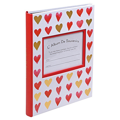 ナカバヤシ フォトランクシリーズ ウィンドウカバーアルバム L判2段80枚収納 ア-FTPW-L-206-R レッド