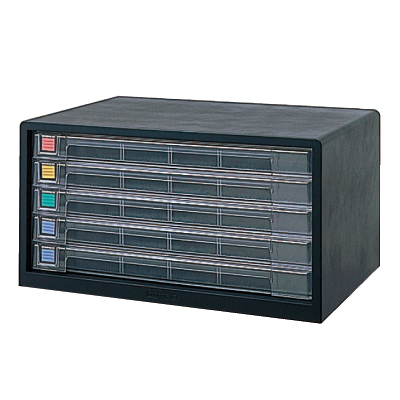 ナカバヤシ アバンテV2 レターケース A3 浅5段 A3-55 クロ