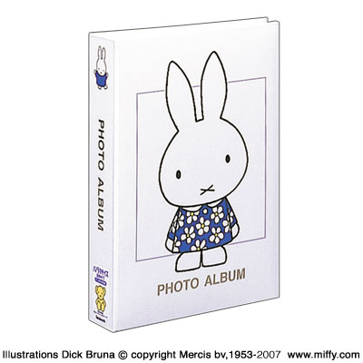 ナカバヤシ ディック・ブルーナ ミッフィー 1PLポケットアルバム 1PL-158-Wホワイト