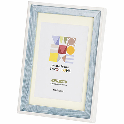 ツートン フォトフレーム KG・L ブルー F-TMS-211-B