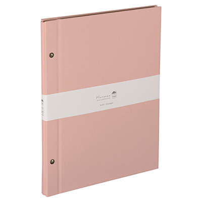ナカバヤシ Harmaa(ハルマー) 外ビス式アルバム A4サイズ A-HRA4-301-P ピンク