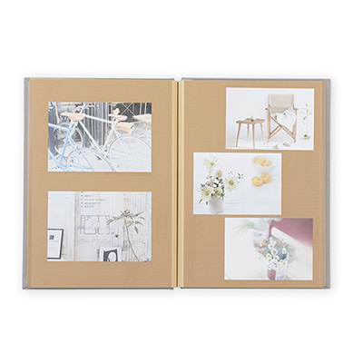 ナカバヤシ Harmaa(ハルマー) 外ビス式アルバム A4サイズ A-HRA4-301-B ミントブルー