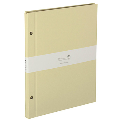 ナカバヤシ Harmaa(ハルマー) 外ビス式アルバム A4サイズ A-HRA4-301-Y イエロー