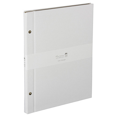 ナカバヤシ Harmaa(ハルマー) 外ビス式アルバム A4サイズ A-HRA4-301-W ホワイト