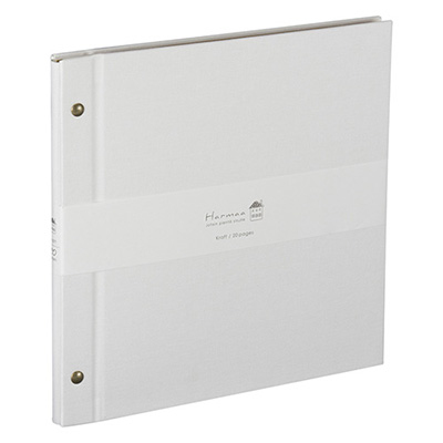 ナカバヤシ Harmaa(ハルマー) 外ビス式アルバム デミサイズ A-HRD-201-W ホワイト