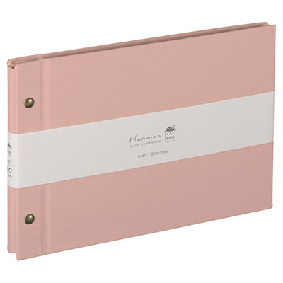 ナカバヤシ Harmaa(ハルマー) 外ビス式アルバム A5サイズ A-HRA5-101-P ピンク