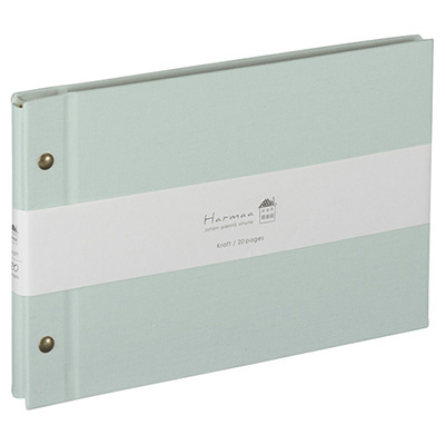 ナカバヤシ Harmaa(ハルマー) 外ビス式アルバム A5サイズ A-HRA5-101-B ミントブルー