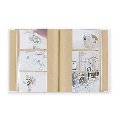 ナカバヤシ Harmaa(ハルマー) 無線綴ポケットアルバム L判3段 A-HR3P-101-N グレー