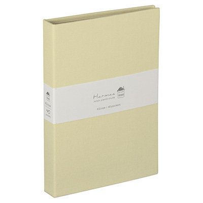 ナカバヤシ Harmaa(ハルマー) 溶着式ポケットアルバム KG判1段 A-HRKP-201-Y イエロー