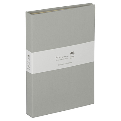 ナカバヤシ Harmaa(ハルマー) 溶着式ポケットアルバム KG判1段 A-HRKP-201-N グレー