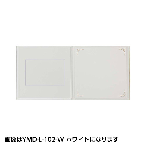 ナカバヤシ 寄せ書き&Vカットマット台紙 スクエア L判2面 YMD-L-102-P