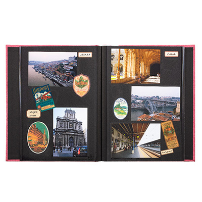 ナカバヤシ ル・パピエ・ノアール2 黒台紙フエルアルバム A-A4D-171-V ベージュ