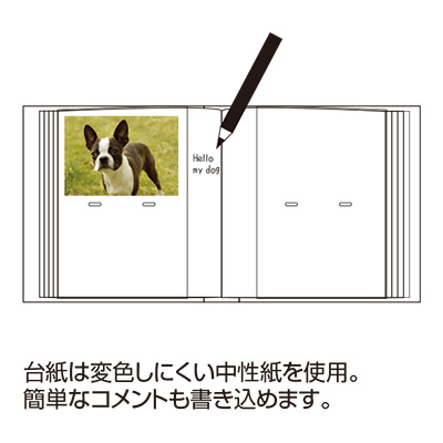 ナカバヤシ 背角無線綴じ ポケットアルバム(窓・リボン付) L判2段 1PLW-201-2-P アンティーク ピンク