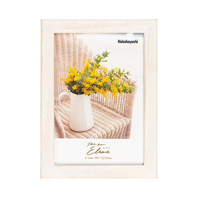 ナカバヤシ エラマ インテリアフレーム L判 ホワイト F-TW-101-W