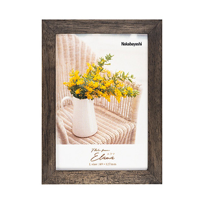 ナカバヤシ エラマ インテリアフレーム L判 ブラック F-TW-101-D