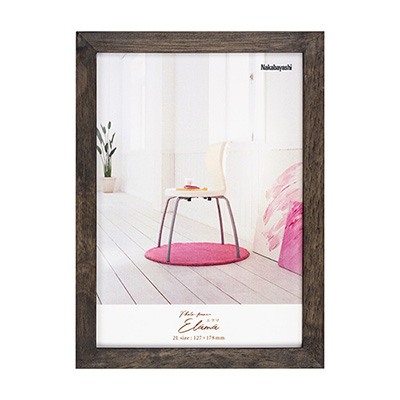 ナカバヤシ エラマ インテリアフレーム 2L判 ブラック F-TW-103-D