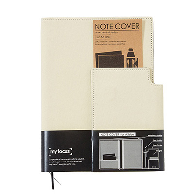 ナカバヤシ my focus(マイフォーカス)/A5ノートカバーポリキャンバスモデル/ベージュ MY-PB-A507BG