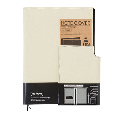 ナカバヤシ my focus(マイフォーカス)/B5ノートカバーポリキャンバスモデル/ベージュ MY-PB-B507BG