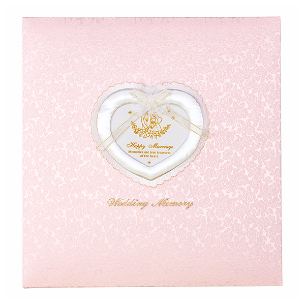 ナカバヤシ フエルアルバム 婚礼用 ウエディングメモリー ア-LK-609/N-Pピンク