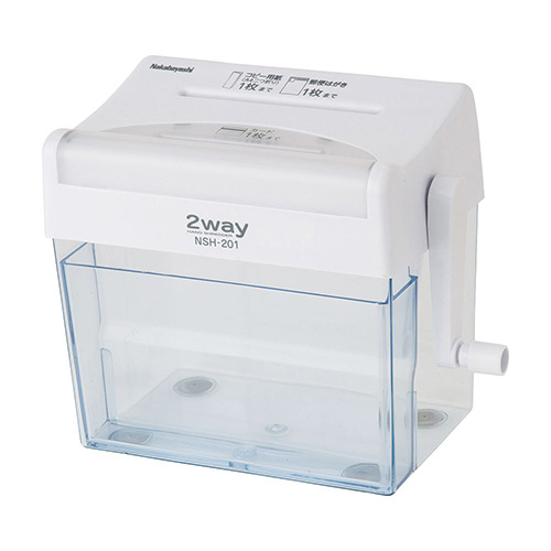 ナカバヤシ クルッキル クロス 2ウェイハンドシュレッダ NSH-201WH ホワイト