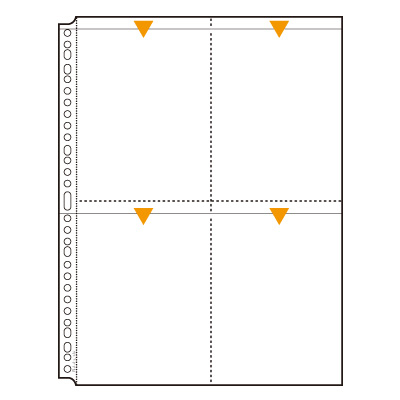 ナカバヤシ クリアポケット替台紙 ポストカードホルダー A4 BPR-10N-N/N