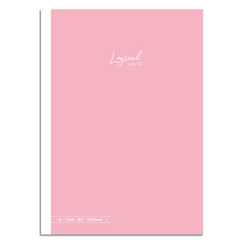 ナカバヤシ スイング・ロジカルカラーノート/ピンク/セミB5/A罫 NB504A-P2
