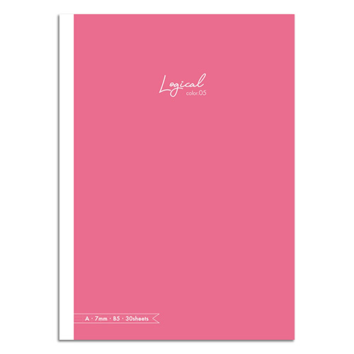 ナカバヤシ スイング・ロジカルカラーノート/ピンク/セミB5/A罫 NB504A-P5