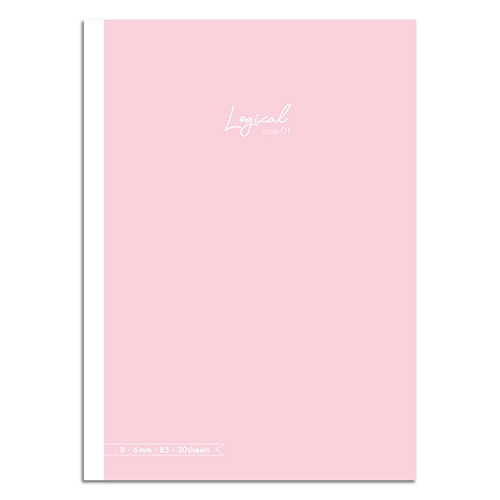 ナカバヤシ スイング・ロジカルカラーノート/ピンク/セミB5/B罫 NB504B-P1