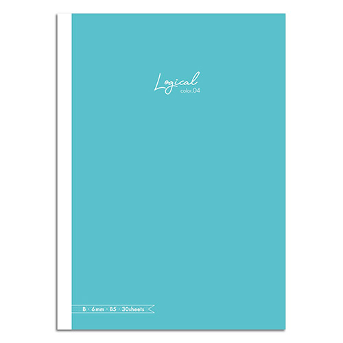 ナカバヤシ スイング・ロジカルカラーノート/ブルー/セミB5/B罫 NB504B-B4