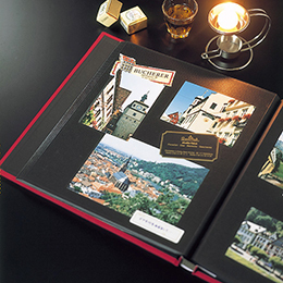 【WEB限定品】ナカバヤシ フエルアルバム 黒フリー台紙 20枚 フォトレンジ (インディゴブルー) IT-20L-92/IB