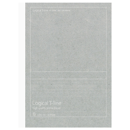 ナカバヤシ ロジカル・Tラインノート/B5 B罫/6mm NB505B