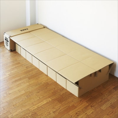 ナカバヤシ 段ボールベッド/ナチュラル NDB-1990NA