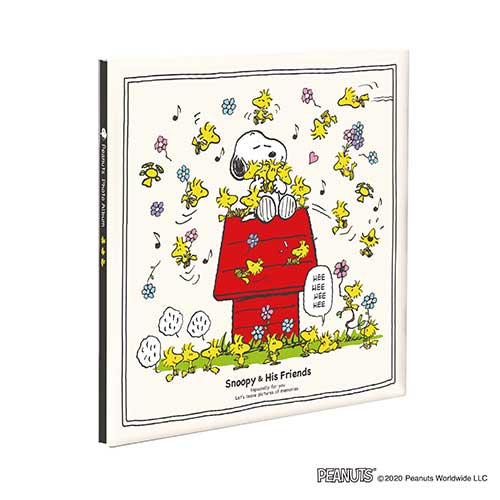 ナカバヤシ フエルアルバム Lサイズ プラコート台紙 A-LP-148 スヌーピー クリーム