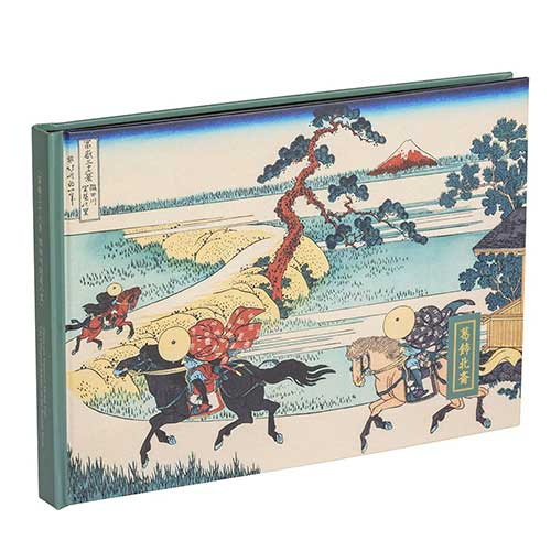 ナカバヤシ 浮世絵アルバム ブック式フリーアルバム A5サイズ 北斎錆緑 A-A5H-150-2