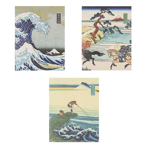 ナカバヤシ 浮世絵アルバム ミニポケットアルバム 3冊セット 葛飾北斎 A-PAL-401-3P