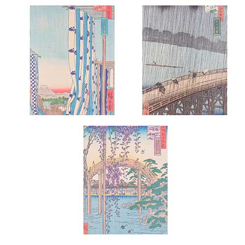 ナカバヤシ 浮世絵アルバム ミニポケットアルバム 3冊セット 歌川広重 A-PAL-402-3P