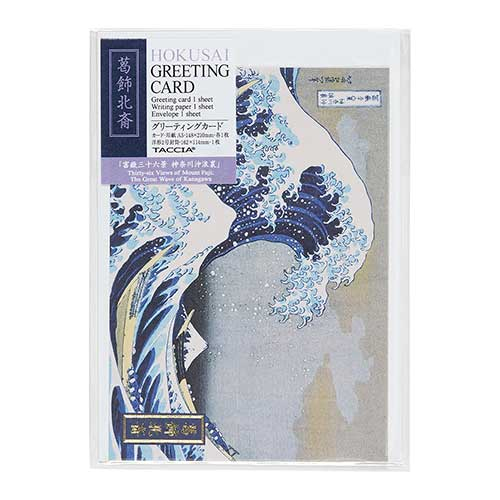 ナカバヤシ 浮世絵ステーショナリー 葛飾北斎 A6・グリーティングカード GC-01-2