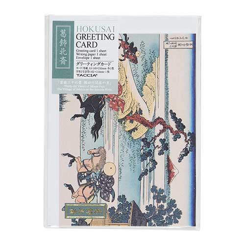 ナカバヤシ 浮世絵ステーショナリー 葛飾北斎 A6・グリーティングカード GC-01-3