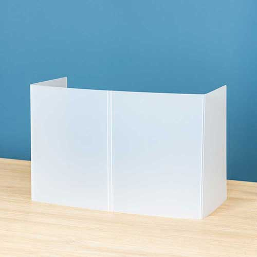 ナカバヤシ 折りたたみモバイルパーティション ミルキーホワイト(シボ入り) PTS-OT1034MW