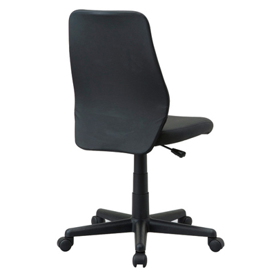 【20%OFF】送料無料 ナカバヤシ スリムOAレザーチェア ブラック SLC-001D