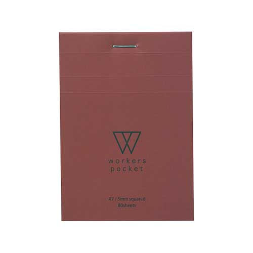 ナカバヤシ ワーカーズポケット A7メモ ME-A701-R レッド
