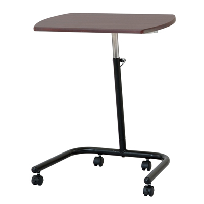 ナカバヤシ キャスターテーブル 高さ可変タイプ FDC-202DM ダーク木目