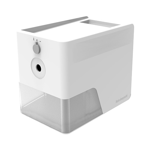 ナカバヤシ 電動鉛筆削り スリムトレータイプ DPS-601W ホワイト