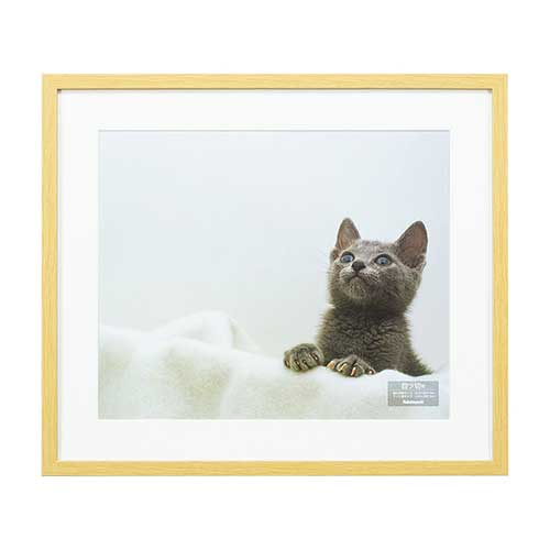 ナカバヤシ 木製写真額 四ツ切判(ナチュラル)F-SW-115-N